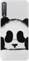 ADEL Siliconen Back Cover Softcase Hoesje Geschikt Voor Samsung Galaxy A7 (2018) - Panda