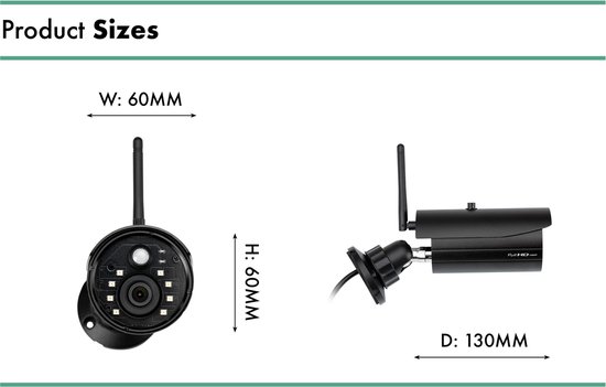 SecuFirst CAM222 IP Camera Bewakingscamera voor buiten - 15M nachtzicht - 1080P - SecuFirst