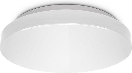 B.K.Licht - LED Badkamerverlichting - witte plafonniére -  badkamerlamp met 1 lichtpunt  - IP44 - Ø22cm - 4.000K - 900Lm - 10W - B.K.Licht