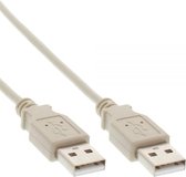 S-Impuls USB naar USB kabel - USB2.0 - tot 2A / beige - 0,50 meter