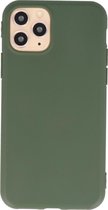 Bestcases Telefoonhoesje Backcover Hoesje iPhone 11 Pro - Donker Groen