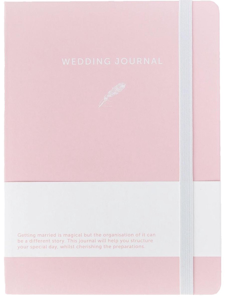 A-Journal Wedding-Journal Bruiloft Planner Roze Wit