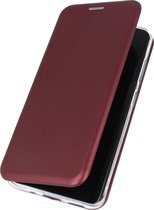 Bestcases Hoesje Slim Folio Telefoonhoesje - Hoesje Geschikt voor Samsung Galaxy S20 Ultra - Bordeaux Rood