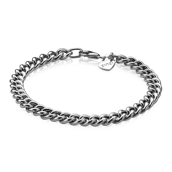 Zinzi zilveren gourmet armband 6,5mm breed 19cm ZIA1056