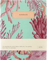 & INK Notebook Aqua Lined