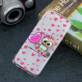 Love Owl Pattern Transparante TPU beschermhoes voor Huawei P30