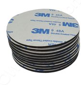 3M Dubbelzijdig Zelfklevende Zwarte montage stickers | tape | plakband | foampad | 10 stuks | 6cm rond