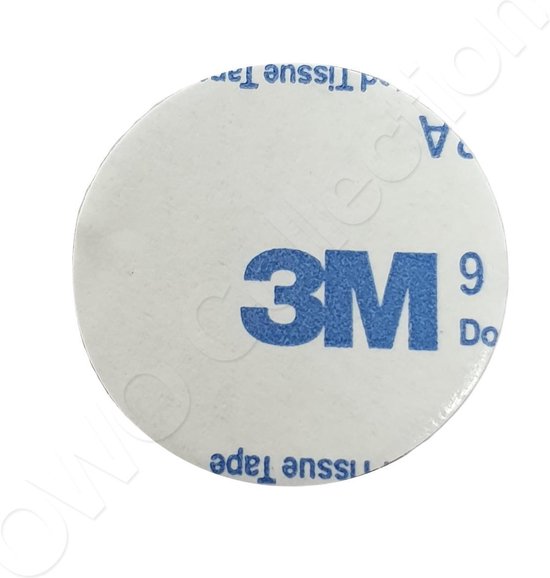 3M dubbelzijdig zelfklevende zwarte montage stickers | tape | plakband | foampad | 10 stuks | 3cm rond - 3M