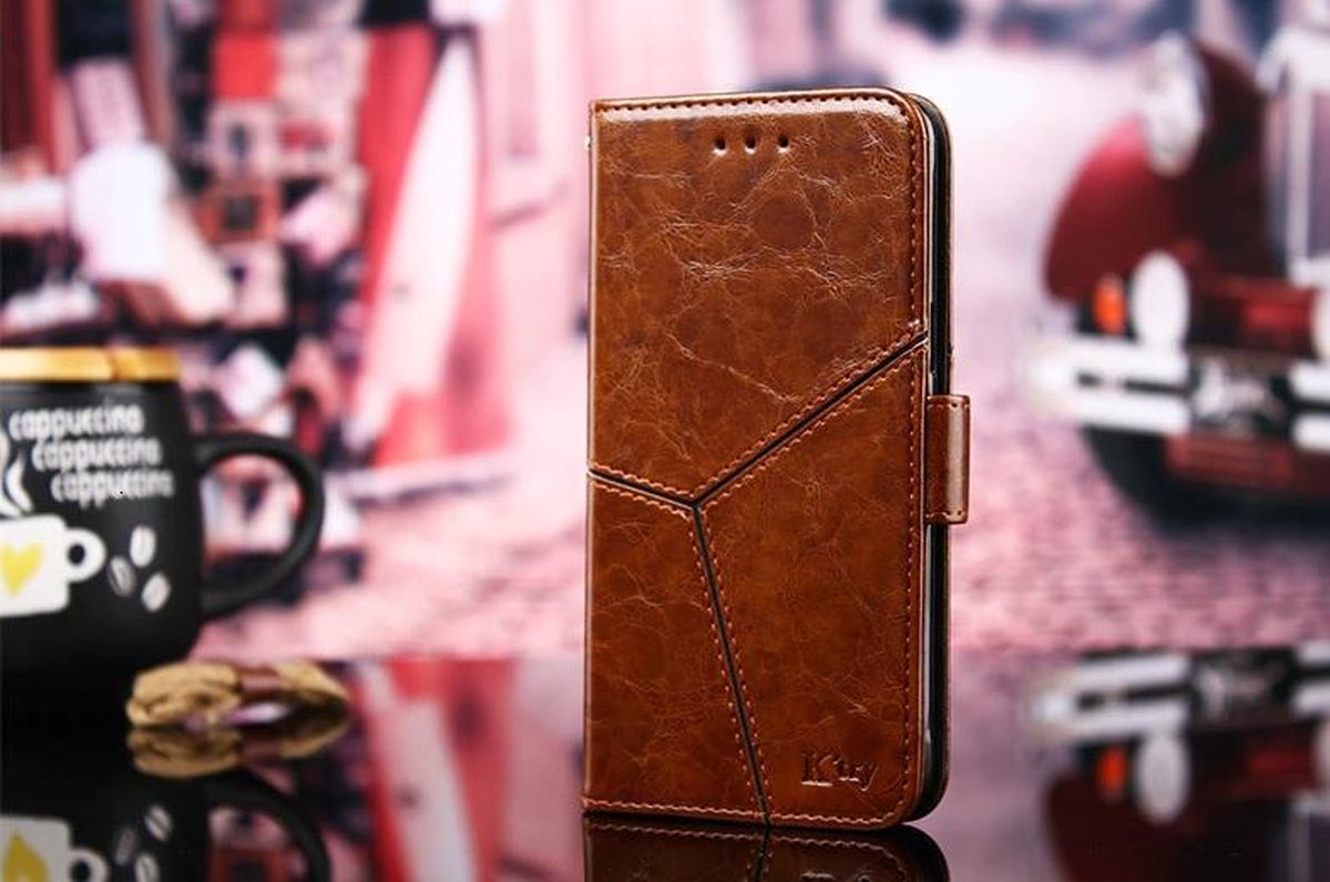 Samsung Galaxy A71 Bookcase | Hoogwaardig PU Leren Hoesje | Lederen Wallet Case | Luxe Uitstraling | Pasjeshouder | Portemonnee | Bruin