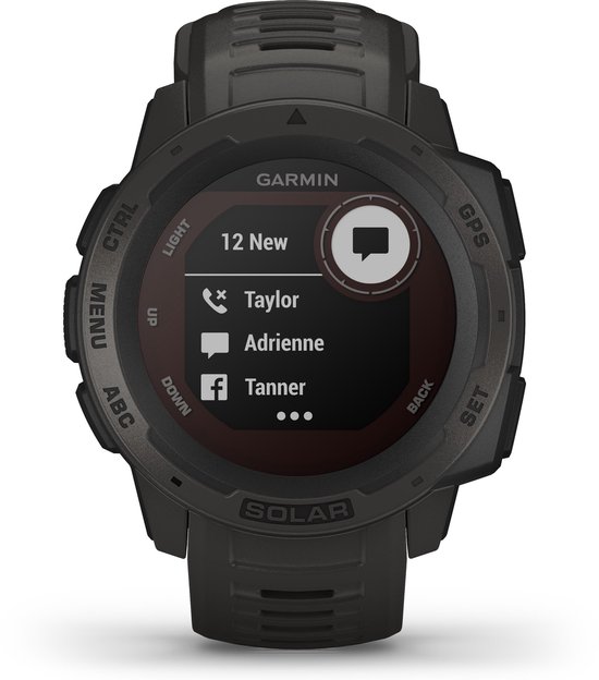Garmin Instinct Solar - Robuuste multisport smartwatch - Graphite