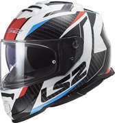LS2 FF800 Storm Racer Red Blue Full Face Helmet 2XL - Maat 2XL - Helm