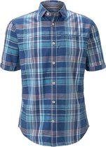 Tom Tailor Korte mouw Overhemd - 1019473 Blauw (Maat: L)