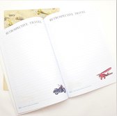 Schrift Schrijfblok Notitieboek groot 4 stuks Retro