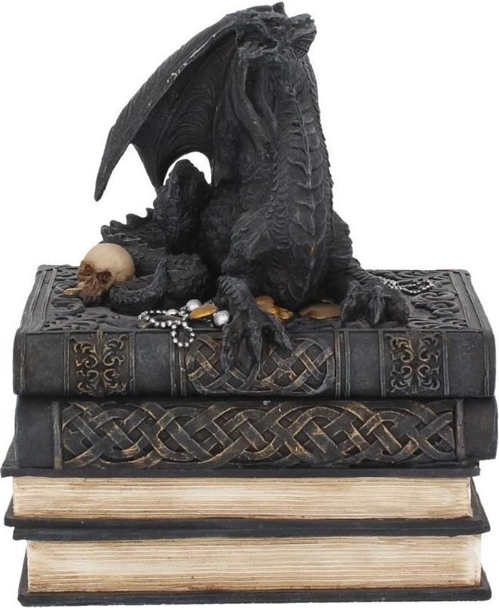 Nemesis Now - Secrets Of The Dragon Decoratieve opbergdoos - Draak - Zwart