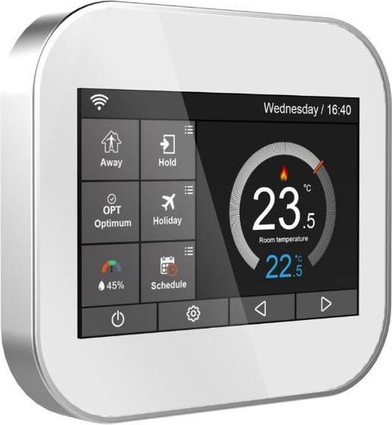 Garza 401267 Smart-Thermostat Smart WiFi für Heizung und Heizung, Touch