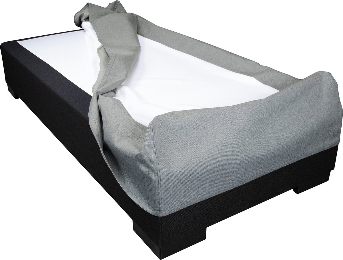 Slaaploods.nl Boxspring Hoes - 180 x 220 cm - Hoogte 30 cm - Grijs