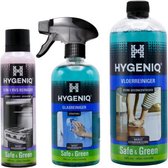 HYGENIQ Ecologische oppervlaktereiniging combi-pack - Vloerreiniger, Glasreiniger, RVS-reiniger