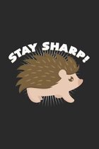 Stay sharp: 6x9 Hedgehogs - grid - squared paper - notebook - notes