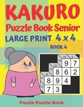 Book- Kakuro Puzzle Book Senior - Large Print 4 x 4 - Book 4