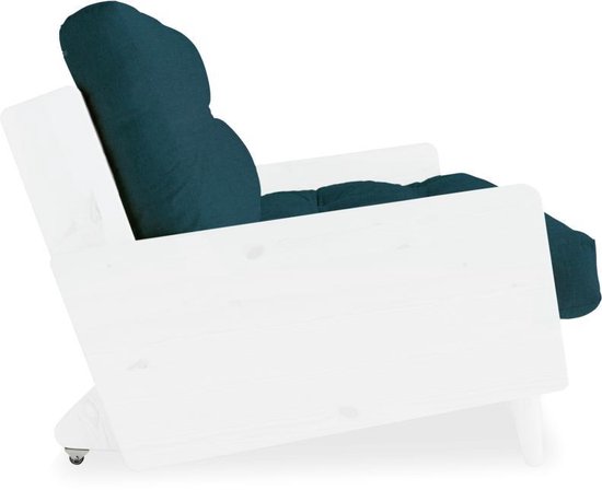 Indie Sofabed White Deep Blue