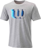 Wilson Blur W Tech Tee T-Shirt Heren Grijs maat XXL