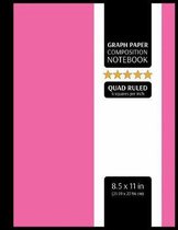 Graph Paper Composition Notebook: Graphing Paper, 4x4 Quad Ruled, 4 Squares Per Inch (Large, 8.5x11 in.)