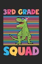 3rd Grade Squad - Dinosaur Back To School Gift - Notebook For Third Grade Boys - Boys Dinosaur Writing Journal: Medium College-Ruled Journey Diary, 11