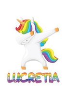 Lucretia: Lucretia 6x9 Journal Notebook Dabbing Unicorn Rainbow