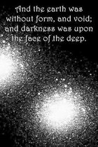 And the earth was without form, and void; and darkness was upon the face of the deep.: Dot Grid