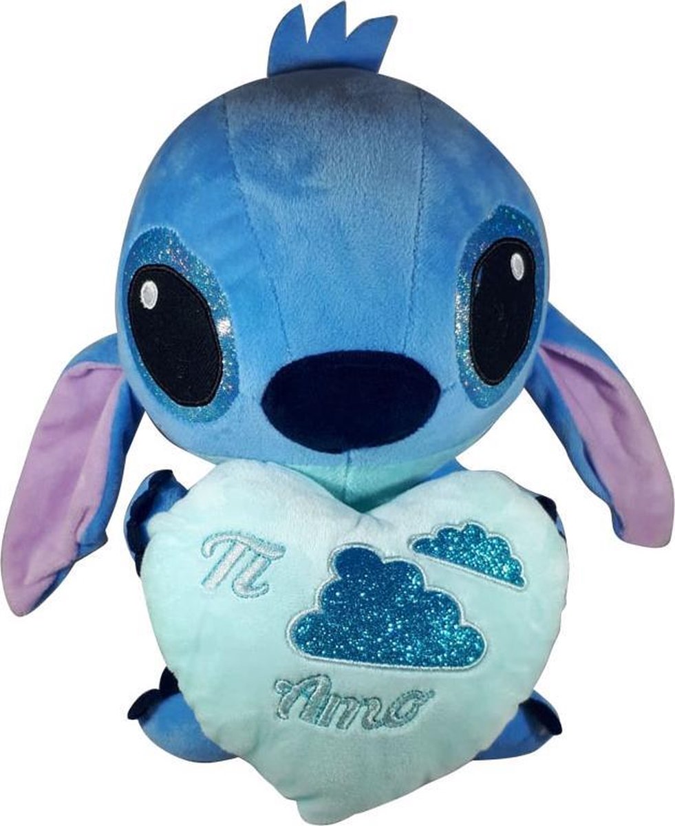 Peluche Disney Stitch avec coeur Peluche Bleu 30cm Lilo et Stitch Peluche |  bol.com