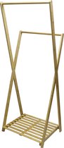 Happy Home HFG05-HOL - kleding rek met plank - bamboe hout