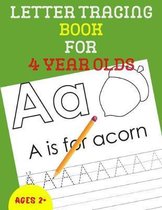 Letter Tracing Book for 4 Year Olds