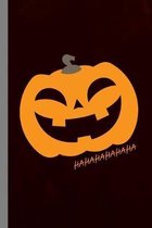 Scary Laughing Pumpkin: Halloween Party Scary Hallows Eve All Saint's Day Celebration Gift For Celebrant And Trick Or Treat (6''x9'') Dot Grid N