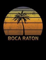 Boca Raton: Florida Notebook Lined Wide Ruled Paper For Taking Notes. Stylish Journal Diary 8.5 x 11 Inch Soft Cover. For Home, Wo