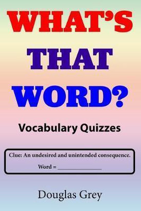 What's That Word? Vocabulary Quizzes - cover