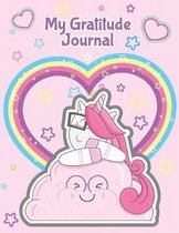 Gratitude Journal For Kids- Unicorn Cover 8.5'' x 11'' Notebook: Blank lined Notebook/Journal for the Unicorn lover in you