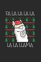 Christmas Falala Llama Notebook