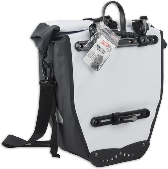 Lynx Waterdichte Fietstas Tarpaulin XL 25 Liter - Wit van Lynx. — afbeelding 4