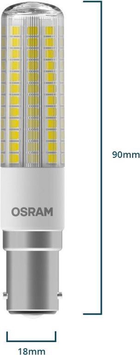 Installeren redactioneel steenkool OSRAM 4058075272026 LED-lamp Energielabel A++ (A++ - E) B15d Buis 6.3 W  Warmwit (Ø x... | bol.com