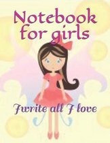 Notebook for girls