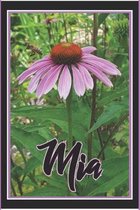 Mia: Notebook Journal Diary (6 X 9 inch 110 page personalize name diary).