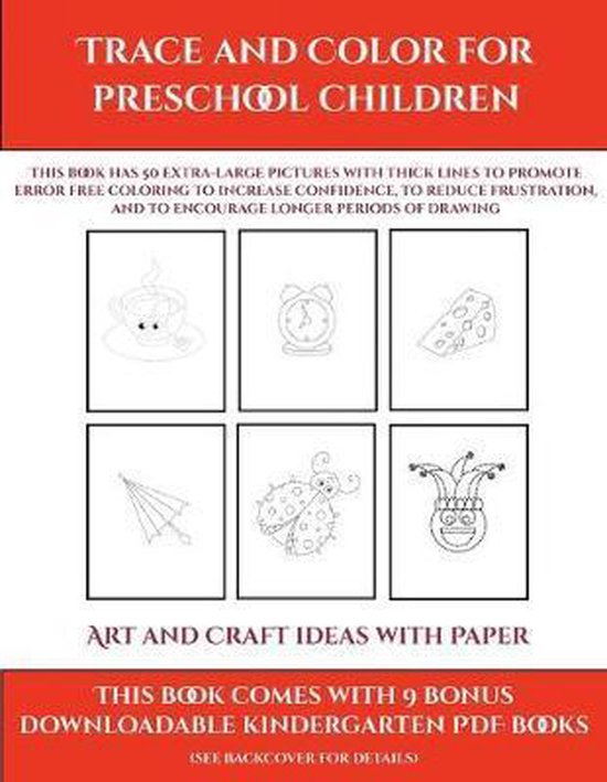 Art and Craft ideas with Paper (Trace and Color for preschool children