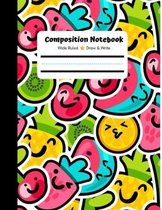 Composition Notebook, Wide Ruled, Draw and Write