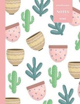 Cornell System Notes 110 Pages: Cactus Notebook for Professionals and Students, Teachers and Writers - Succulent Llama Pattern