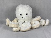 DW4Trading® Knuffel octopus wit 80 cm