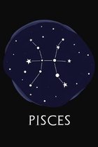 Pisces: Pisces Notebook 6x9 Blank Lined Journal Gift