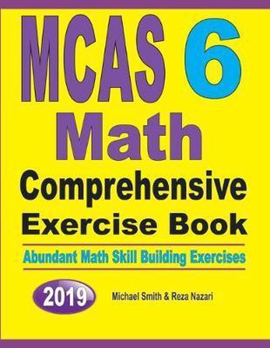 MCAS 6 Math Comprehensive Exercise Book - cover