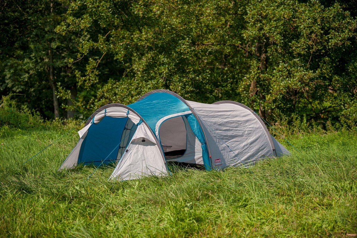 Coleman Cortes 3 tunneltent - tent 3 persoons - waterdichte tent - snel op te zetten - Blauw/Wit – foto 8