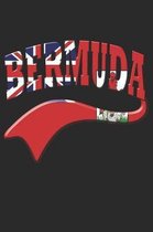 Bermuda Notebook: Bermuda Flag Notebook, Travel Journal to write in, College Ruled Journey Diary
