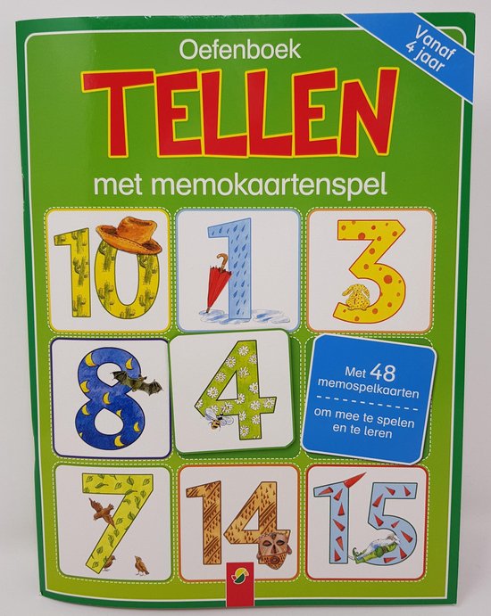 Afbeelding van het spel OEFENBOEK TELLEN MET MEMOKAARTENSPEL - EDUCATIEF - VANAF 4 JAAR - LEREN TELLEN